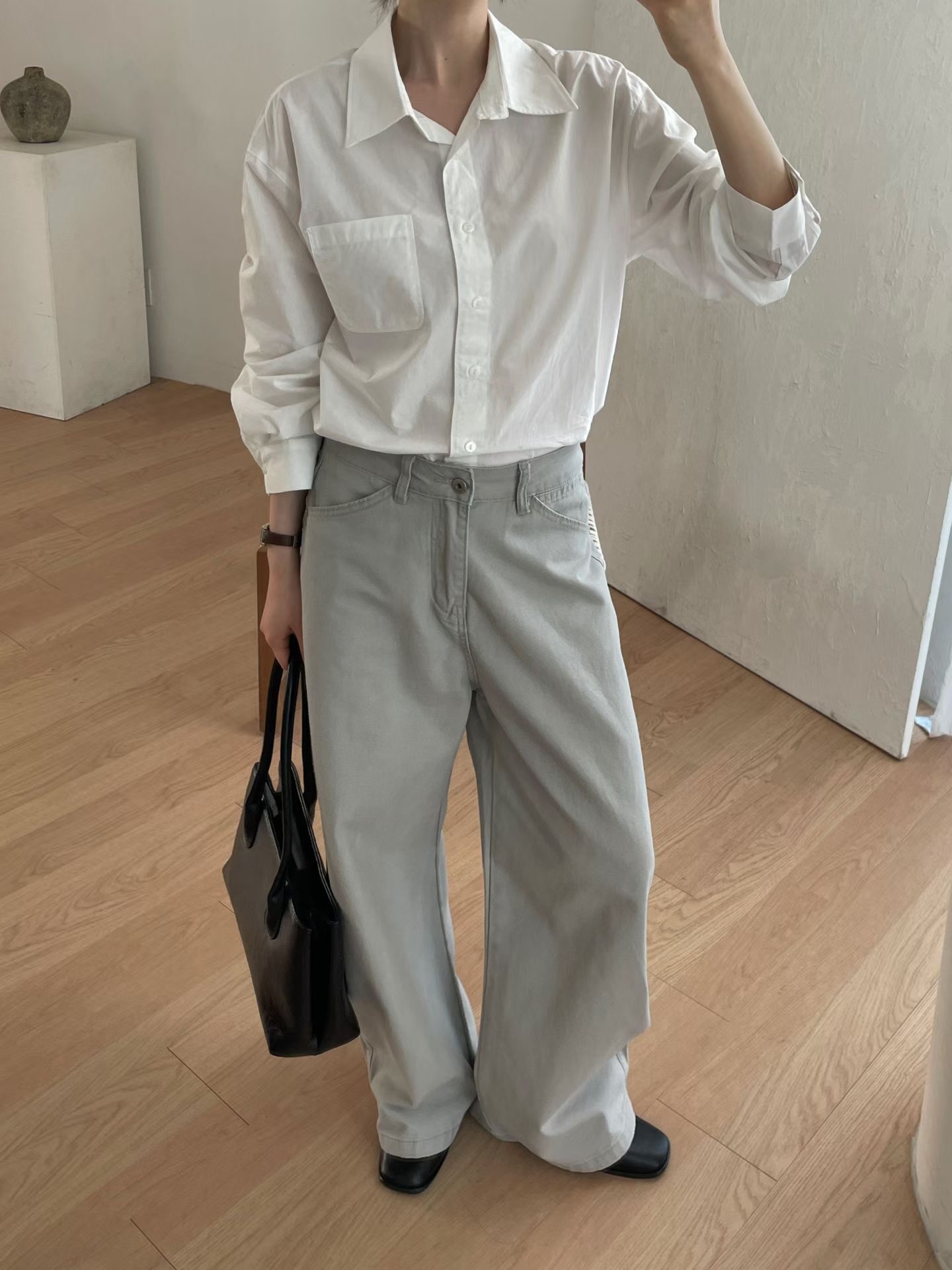 L.REWIND東大門實拍女士新品26春夏推薦休閑時尚職業牛仔褲L.REWIND牛仔褲