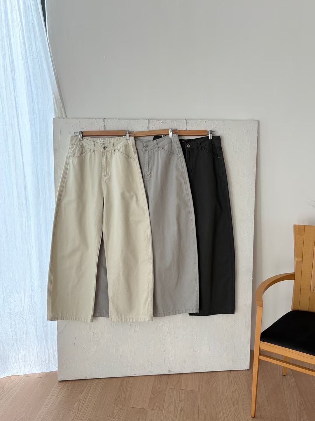 L.REWIND東大門實拍女士新品26春夏推薦休閑時尚職業牛仔褲L.REWIND牛仔褲圖色2左二色