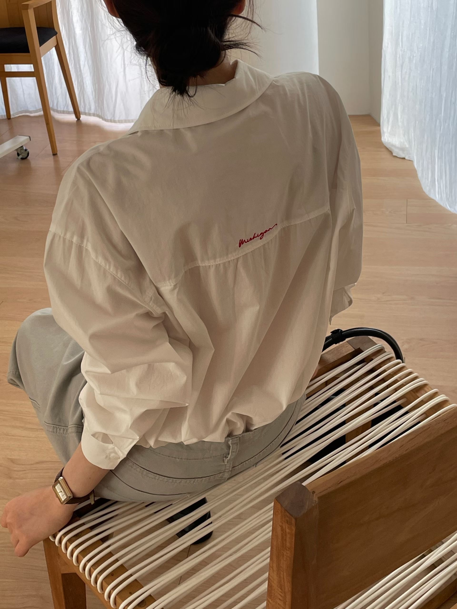 L.REWIND韓國代購女士新品休閑人氣時尚職業真品襯衫蕾絲衫L.REWIND襯衫/蕾絲衫