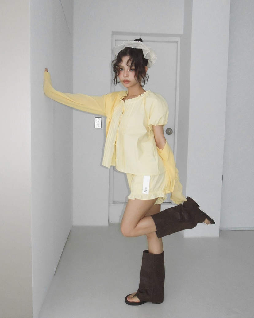 LIVE AID-P東大門直郵女士新款休閑真品時尚襯衫蕾絲衫LIVE AID-P襯衫/蕾絲衫