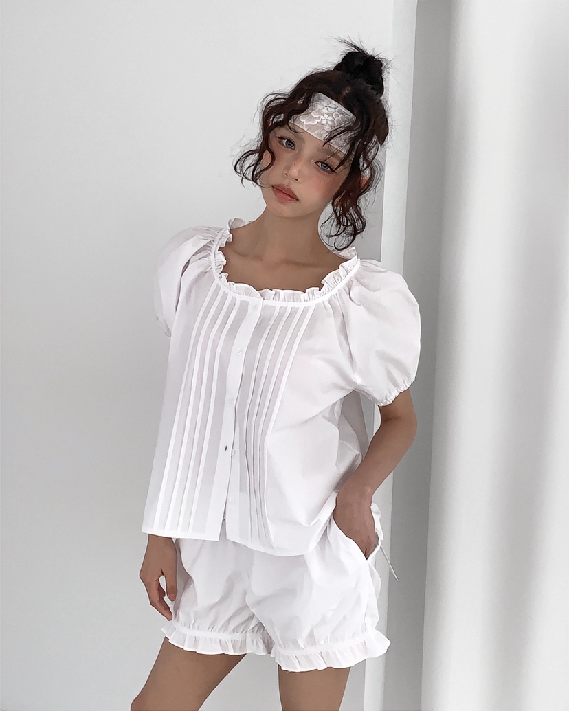 LIVE AID-P東大門直郵女士新款休閑真品時尚襯衫蕾絲衫LIVE AID-P襯衫/蕾絲衫