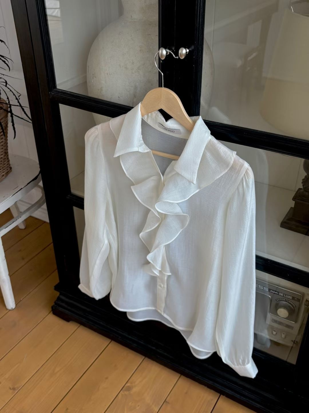 L.REWIND韓國直郵女裝新款職業26春夏人氣時尚襯衫蕾絲衫L.REWIND襯衫/蕾絲衫圖色1