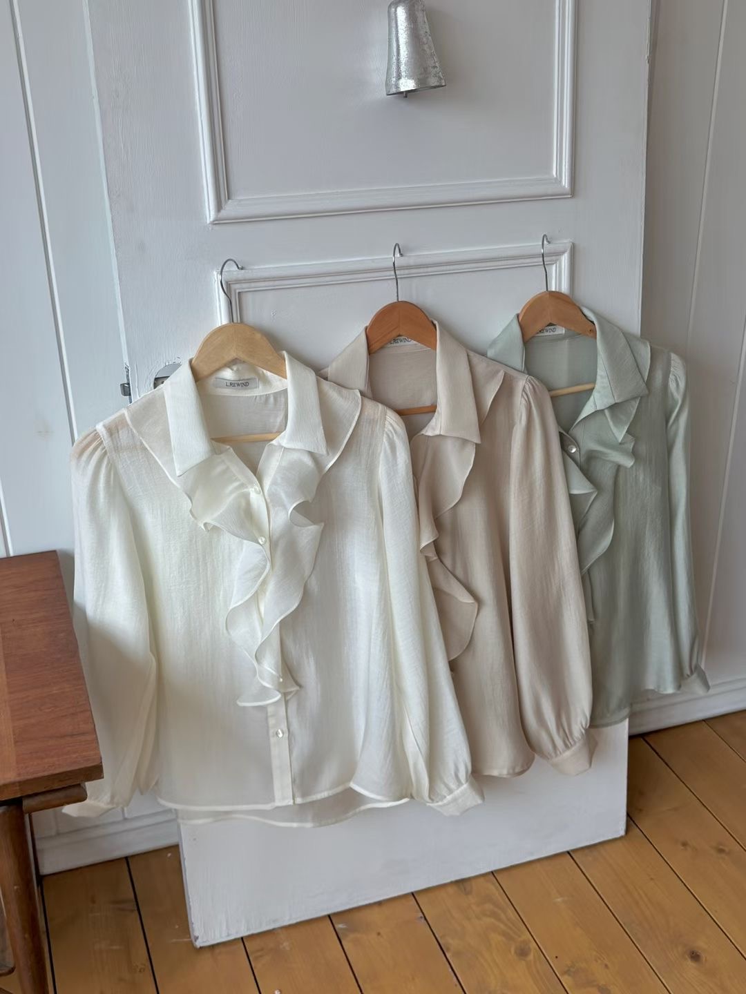 L.REWIND韓國直郵女裝新款職業26春夏人氣時尚襯衫蕾絲衫L.REWIND襯衫/蕾絲衫圖色3左三色