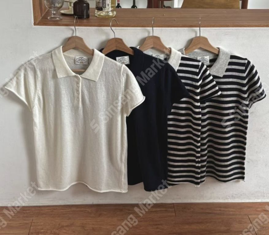 L.REWIND東大門實拍女裝新品時尚26春夏人氣推薦熱賣T恤L.REWINDT恤圖色2左二色