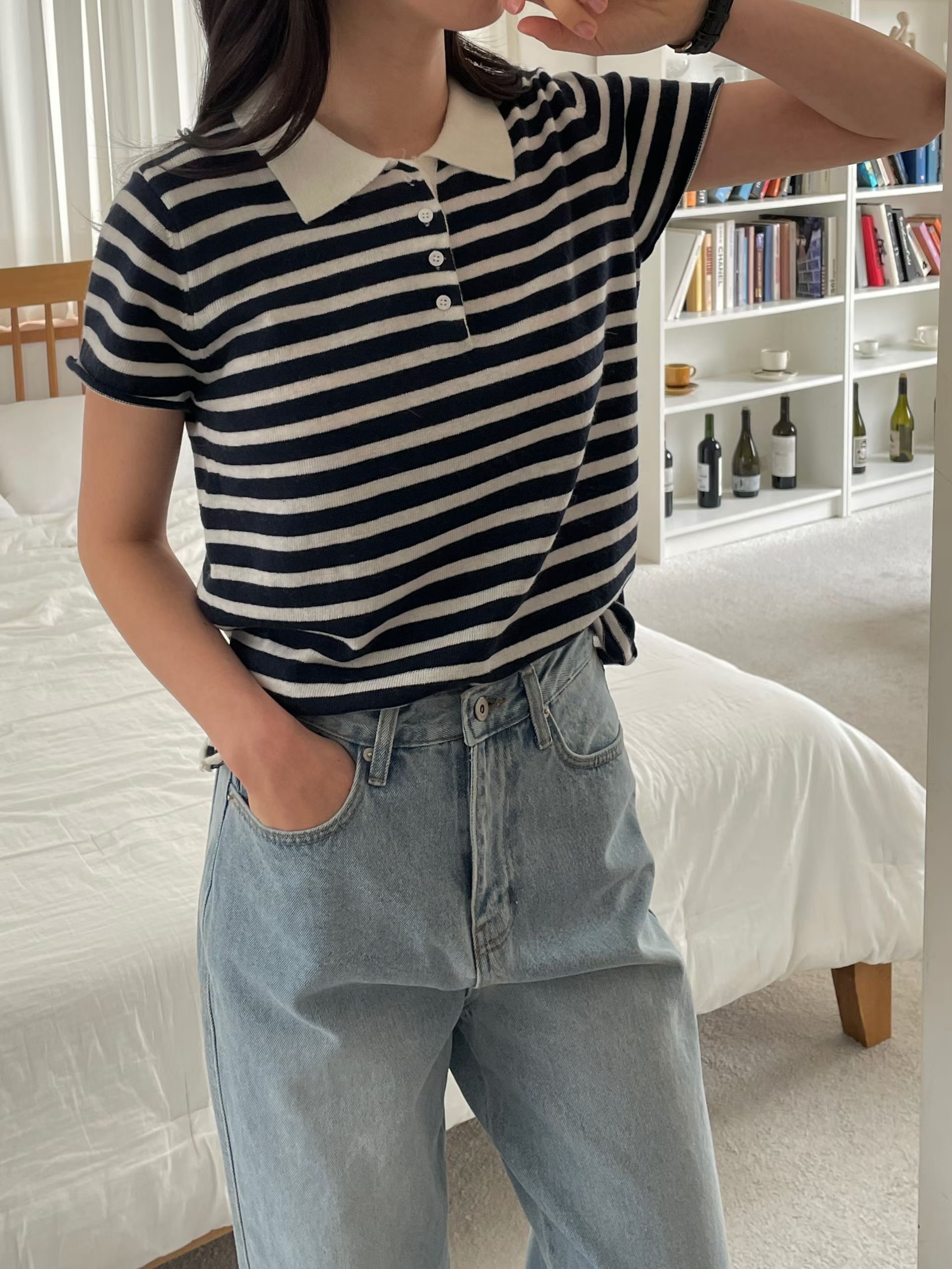 L.REWIND東大門實拍女裝新品時尚26春夏人氣推薦熱賣T恤L.REWINDT恤圖色3