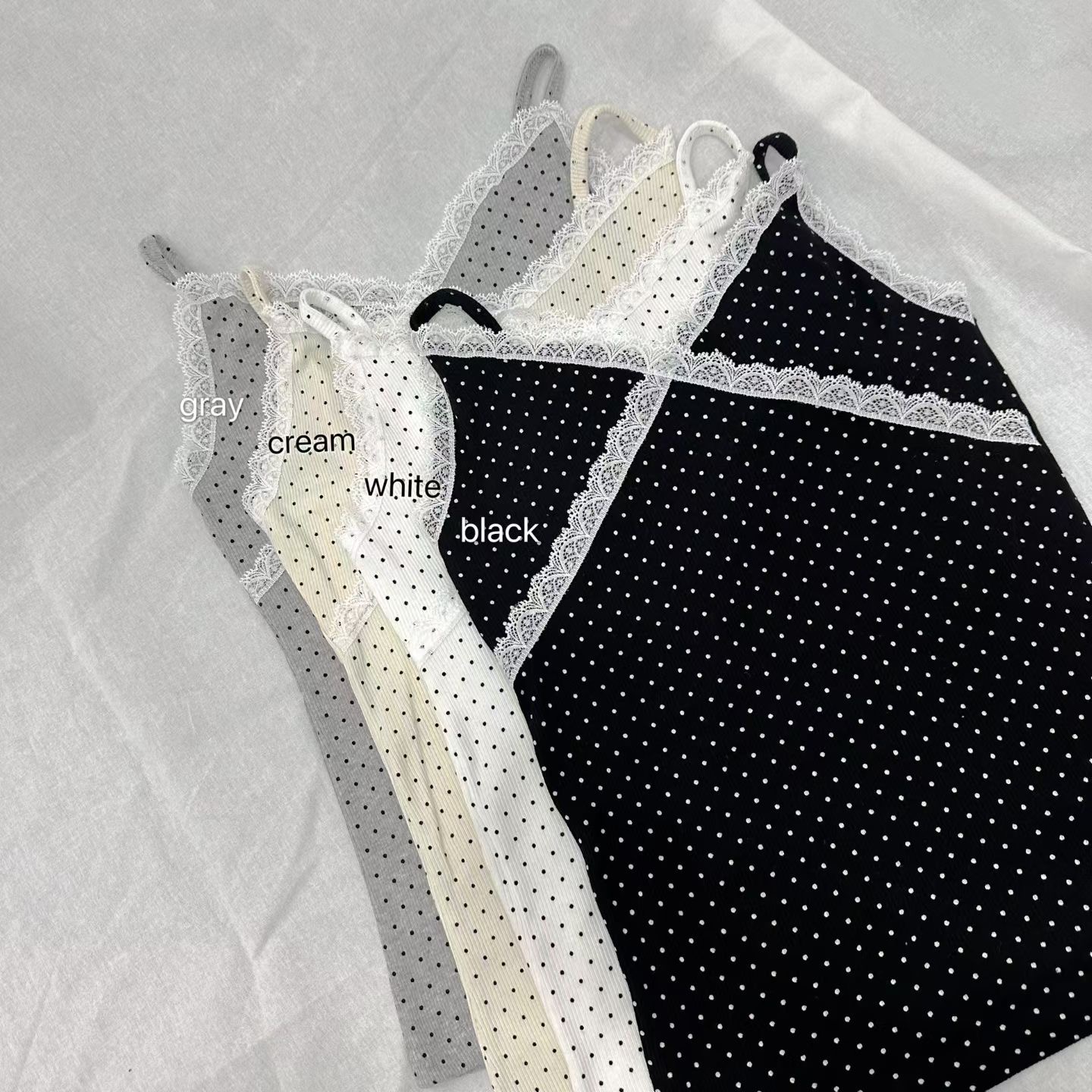 ISABELLA東大門代購女裝新品真品26春夏熱賣吊帶背心蕾絲ISABELLA吊帶/背心圖色1上一色