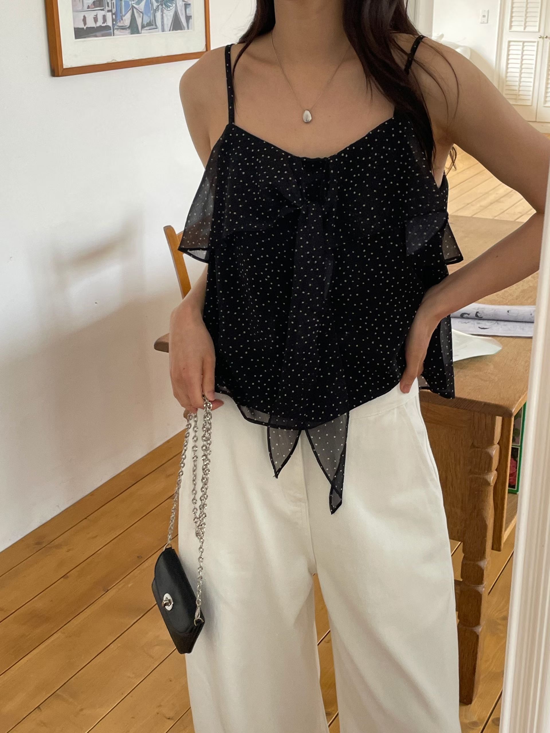 L.REWIND東大門實拍女士新品熱賣時尚推薦職業26春夏吊帶背心L.REWIND吊帶/背心圖色2