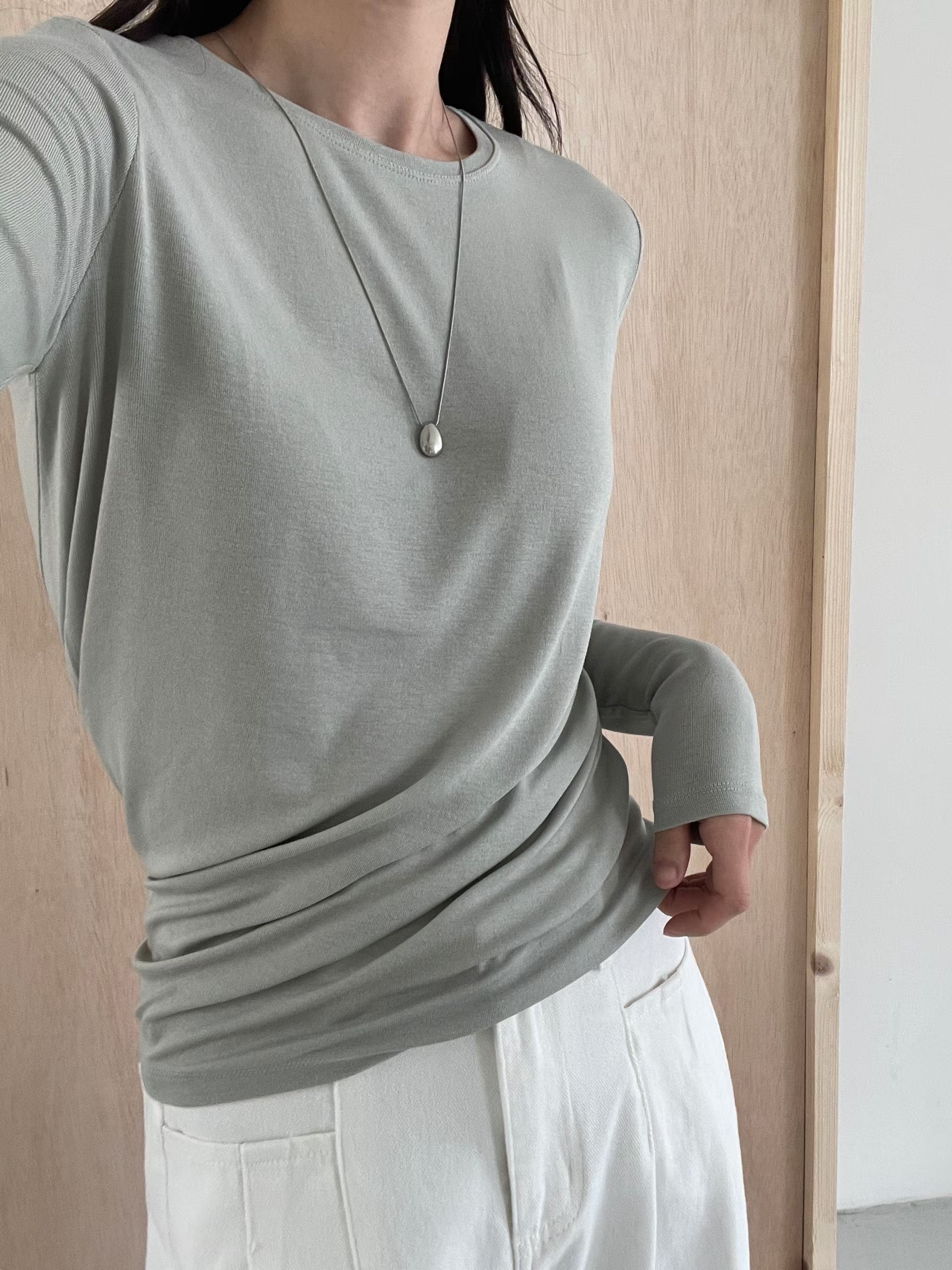 L.REWIND韓國直郵女裝新款時尚真品人氣熱賣職業長袖T恤L.REWIND長袖T恤