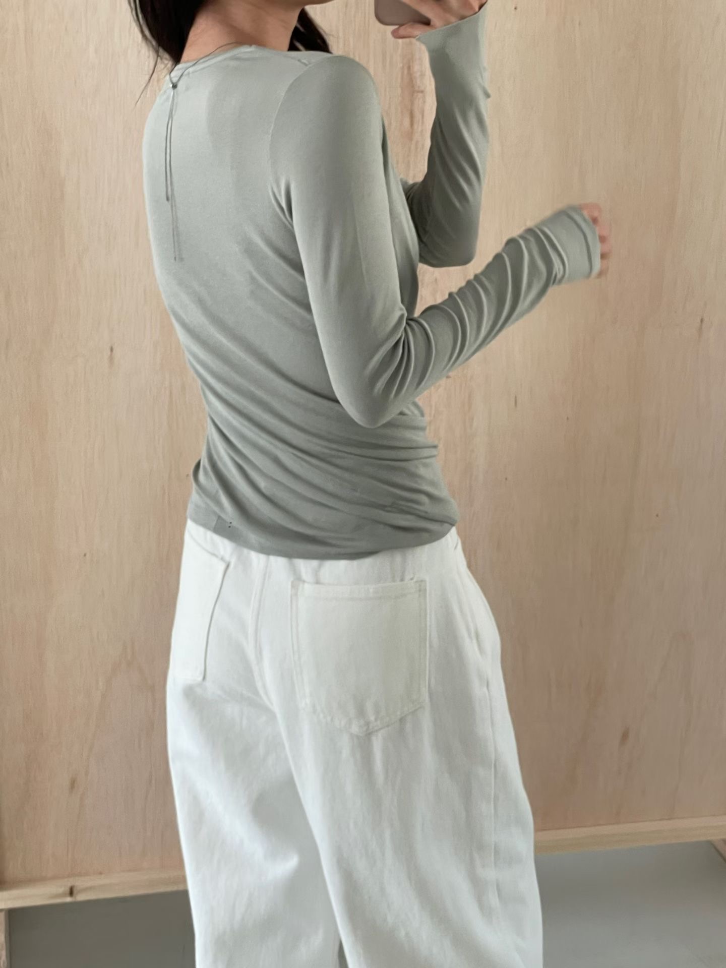 L.REWIND韓國直郵女裝新款時尚真品人氣熱賣職業長袖T恤L.REWIND長袖T恤