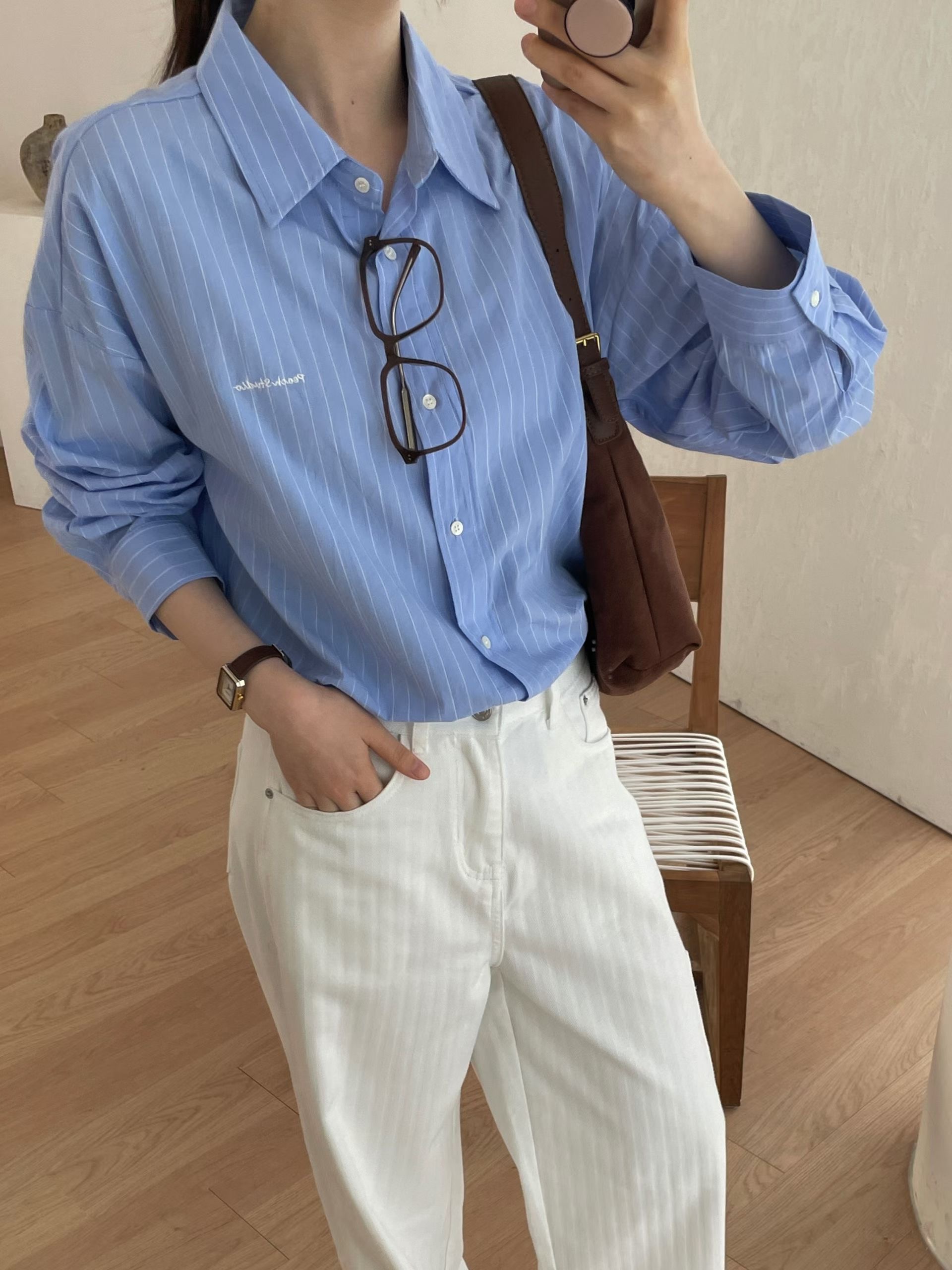 L.REWIND東大門實拍女士新款26春夏推薦真品時尚襯衫蕾絲衫L.REWIND襯衫/蕾絲衫