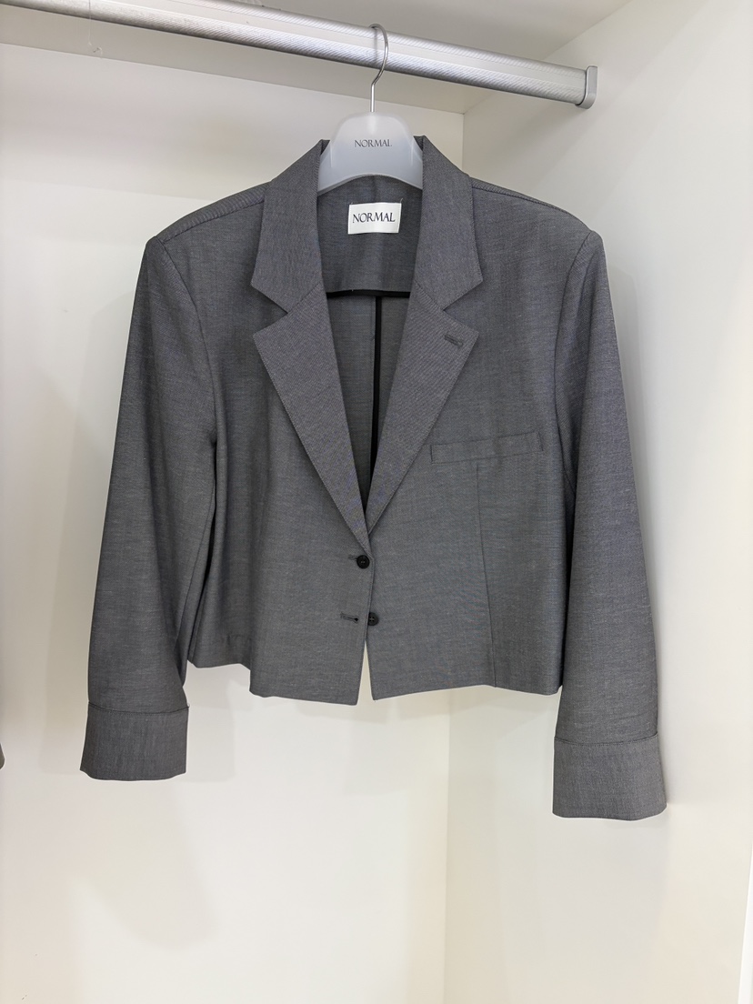 NORMAL東大門代購女士新品休閑推薦人氣真品夾克短款亞麻NORMAL夾克圖色2