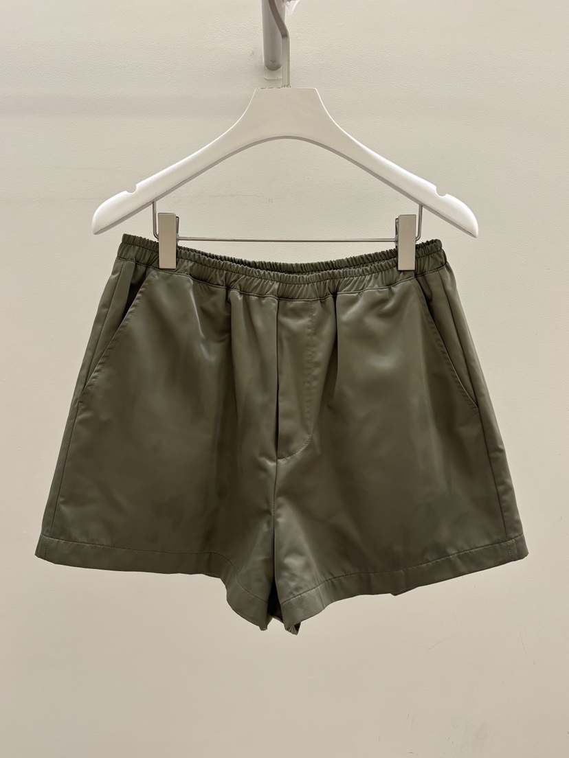 PEBBLE韓國直郵實拍女士新品休閑26春夏人氣推薦熱賣短褲緞PEBBLE短褲圖色3