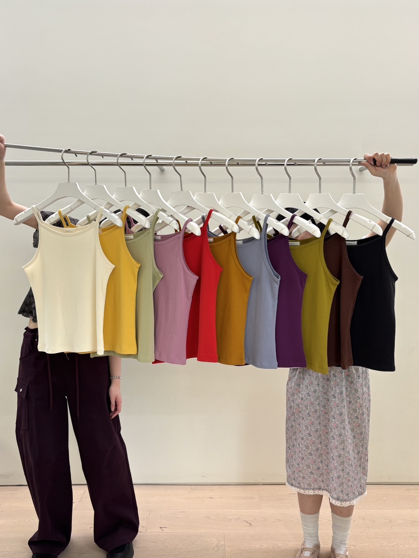 PEBBLE韓國東大門代購女裝新品26夏季休閑推薦熱賣吊帶背心PEBBLE吊帶/背心