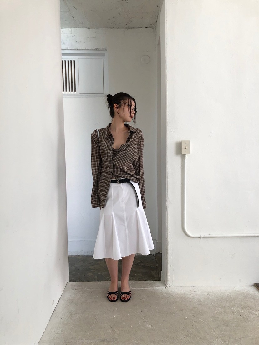 UNBOUND韓國東大門代購女士新款26夏季休閑人氣半身裙中短裙UNBOUND半身裙/中短裙