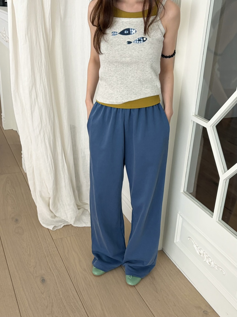 PEBBLE韓國直郵女裝新品26春夏人氣熱賣職業休閑26夏季休閑褲PEBBLE休閑褲