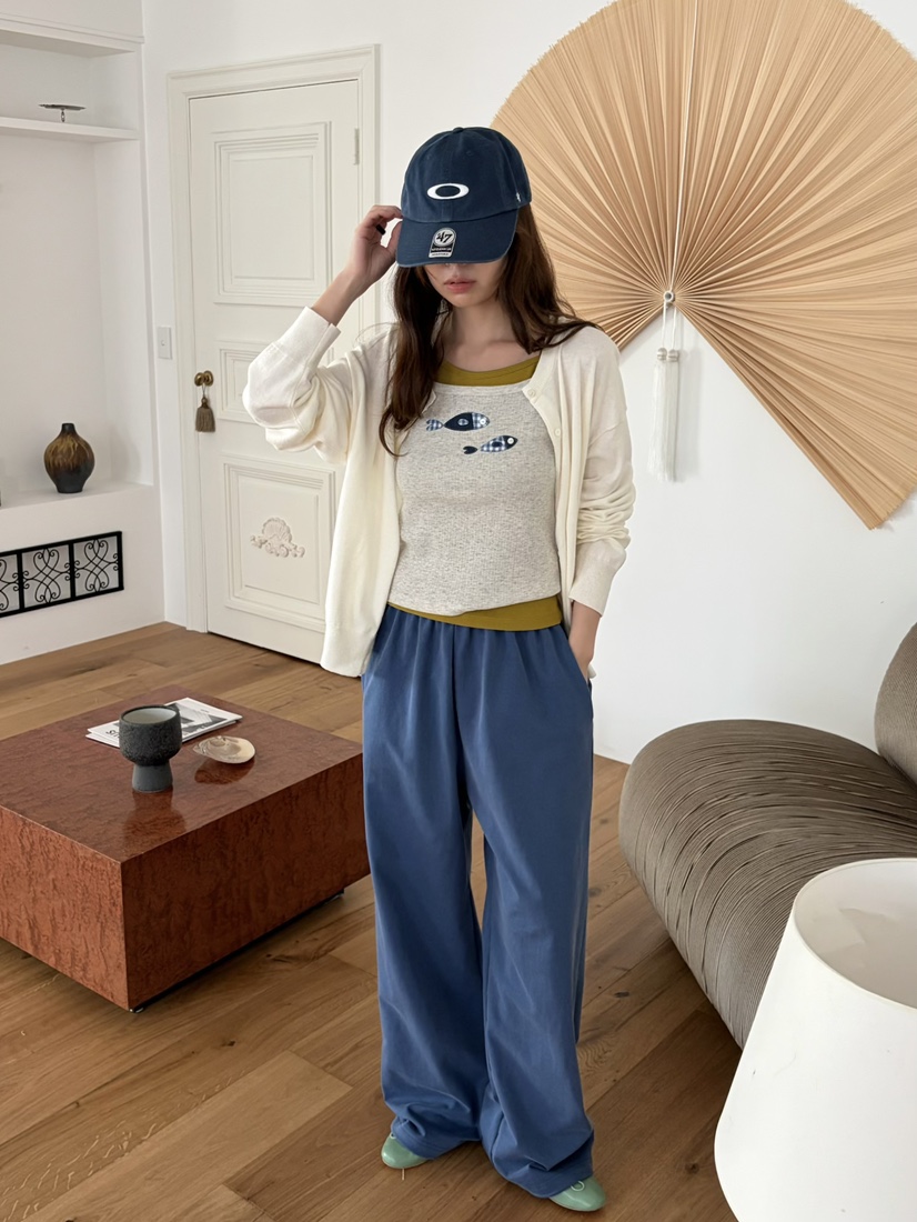 PEBBLE韓國直郵女裝新品26春夏人氣熱賣職業休閑26夏季休閑褲PEBBLE休閑褲