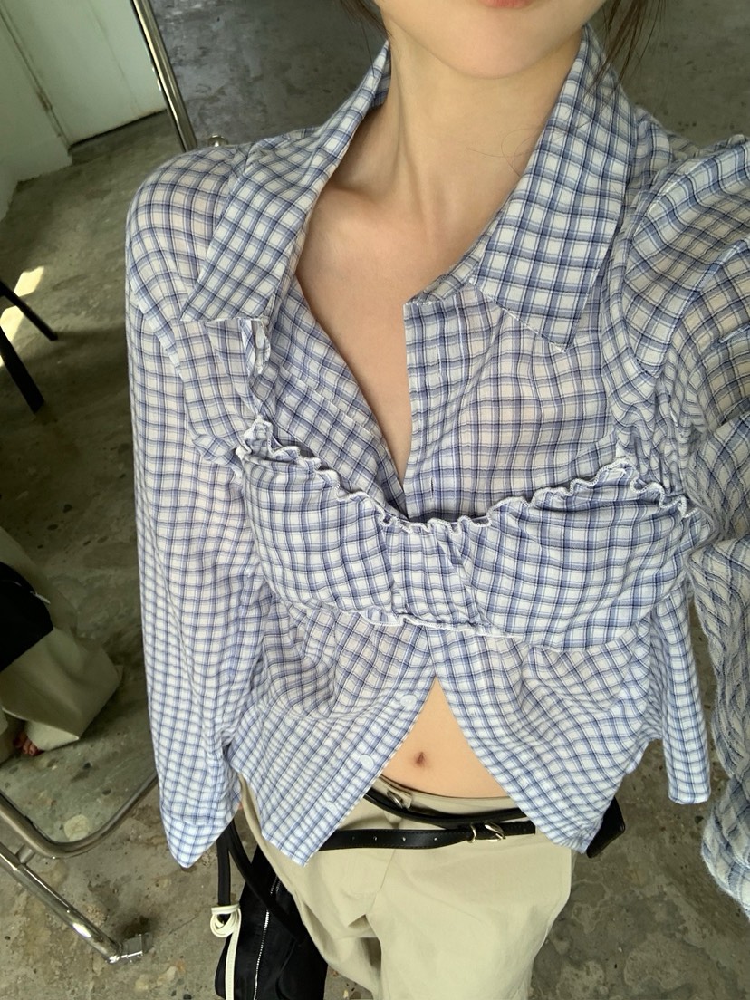 UNBOUND韓國代購女裝新品職業熱賣休閑推薦26夏季襯衫蕾絲衫UNBOUND襯衫/蕾絲衫