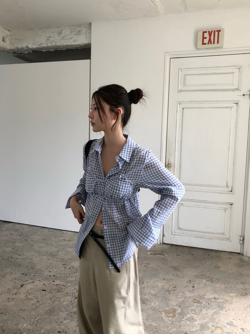 UNBOUND韓國代購女裝新品職業熱賣休閑推薦26夏季襯衫蕾絲衫UNBOUND襯衫/蕾絲衫