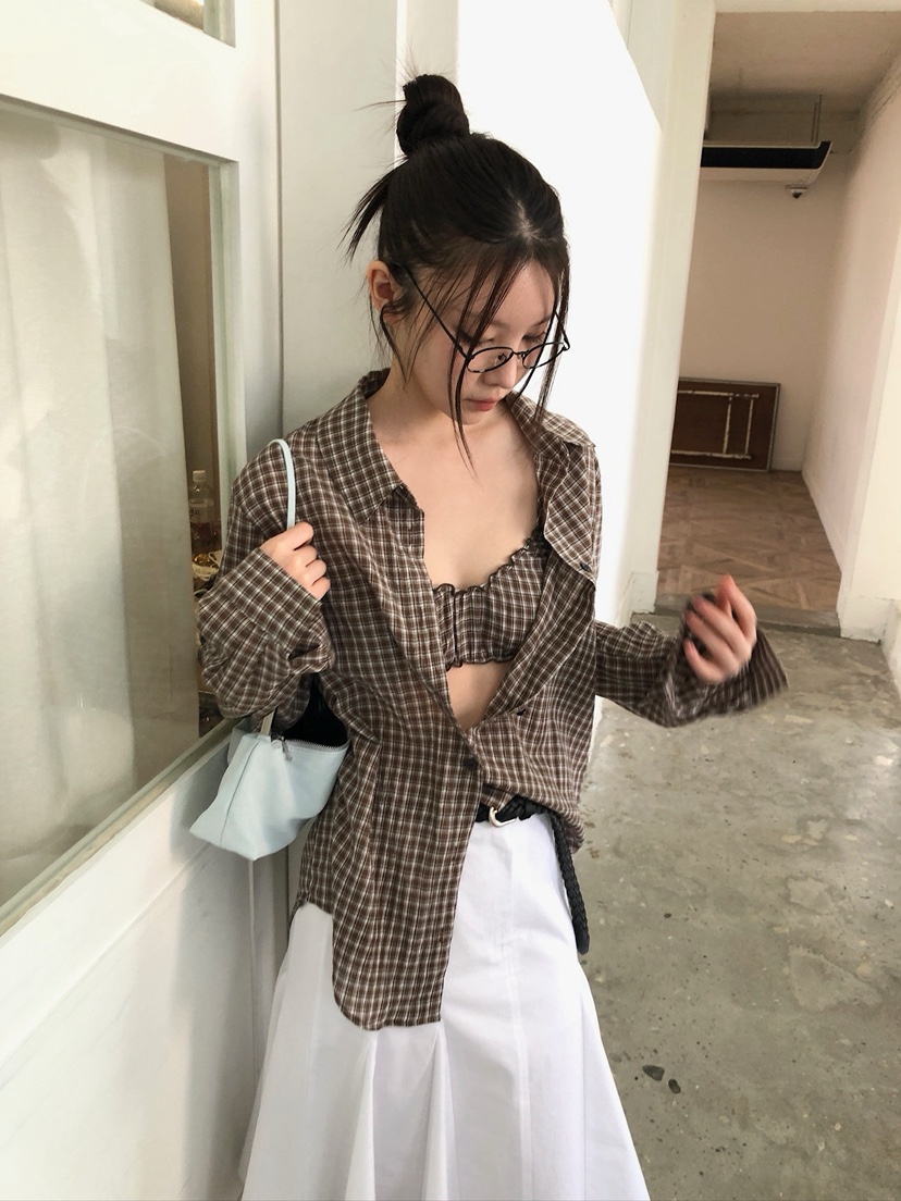 UNBOUND韓國代購女裝新品職業熱賣休閑推薦26夏季襯衫蕾絲衫UNBOUND襯衫/蕾絲衫