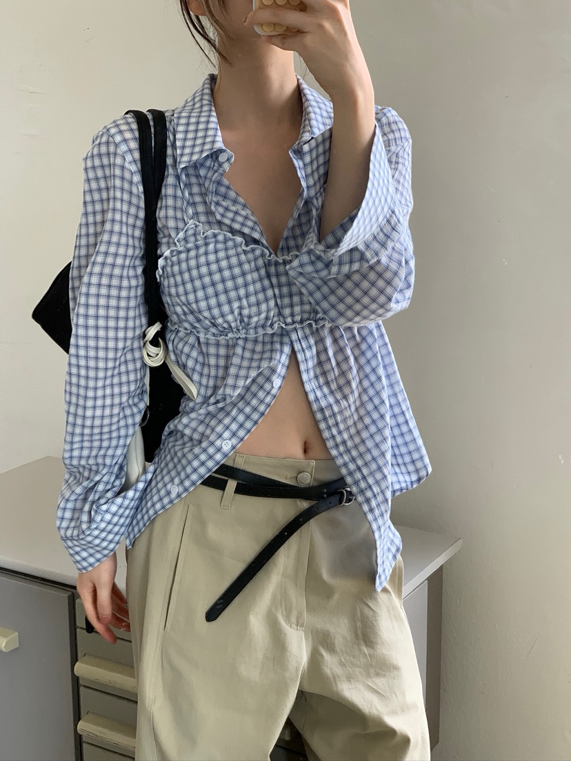 UNBOUND韓國代購女裝新品職業熱賣休閑推薦26夏季襯衫蕾絲衫UNBOUND襯衫/蕾絲衫圖色1