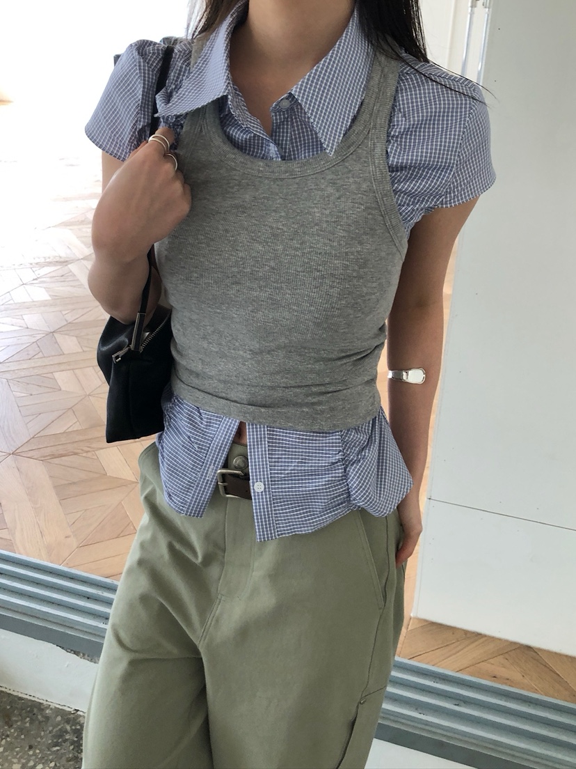 UNBOUND韓國東大門代購女士新款熱賣推薦休閑26春夏吊帶背心UNBOUND吊帶/背心