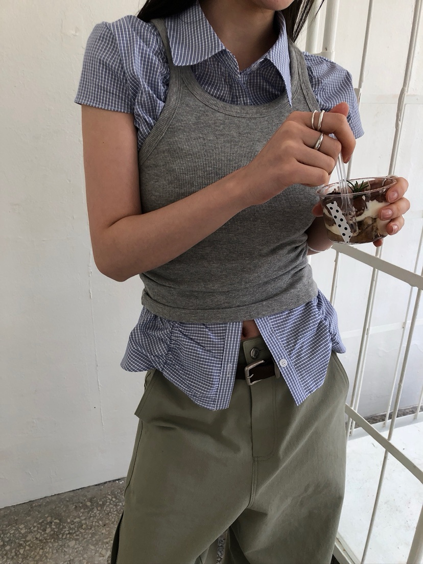 UNBOUND韓國東大門代購女士新款熱賣推薦休閑26春夏吊帶背心UNBOUND吊帶/背心