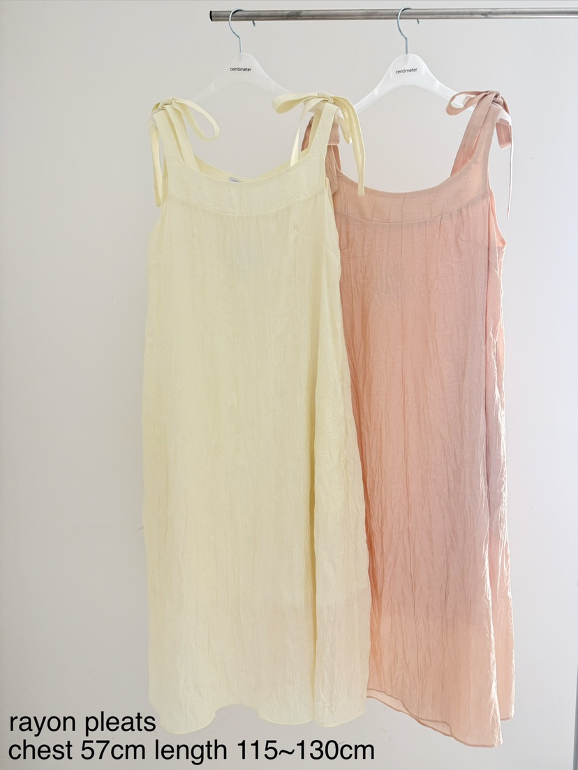 CM韓國直郵女裝新款26春夏人氣熱賣休閑26夏季連衣裙絲帶CM_centimeter連衣裙