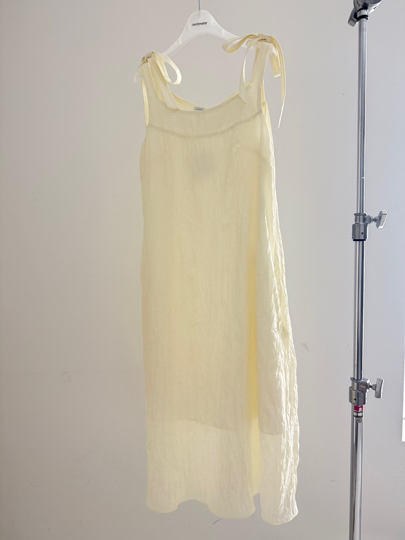 CM韓國直郵女裝新款26春夏人氣熱賣休閑26夏季連衣裙絲帶CM_centimeter連衣裙圖色1