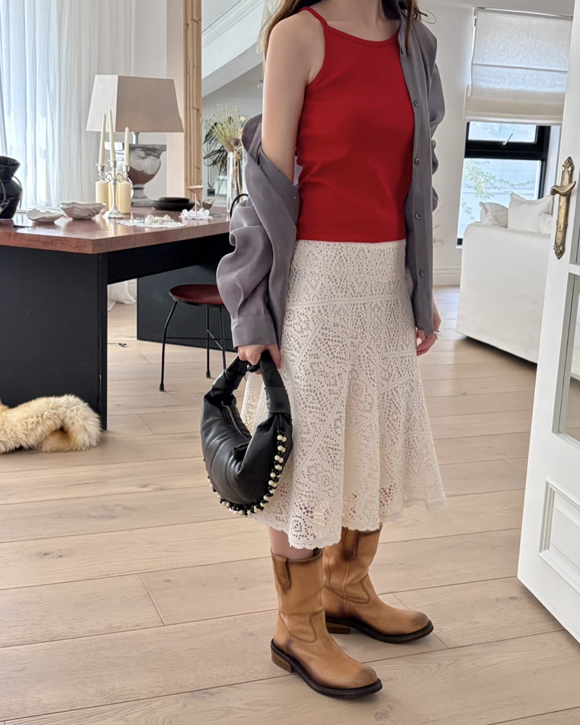 PEBBLE韓國直郵女裝新品26夏季26春夏時尚職業半身裙中短裙PEBBLE半身裙/中短裙