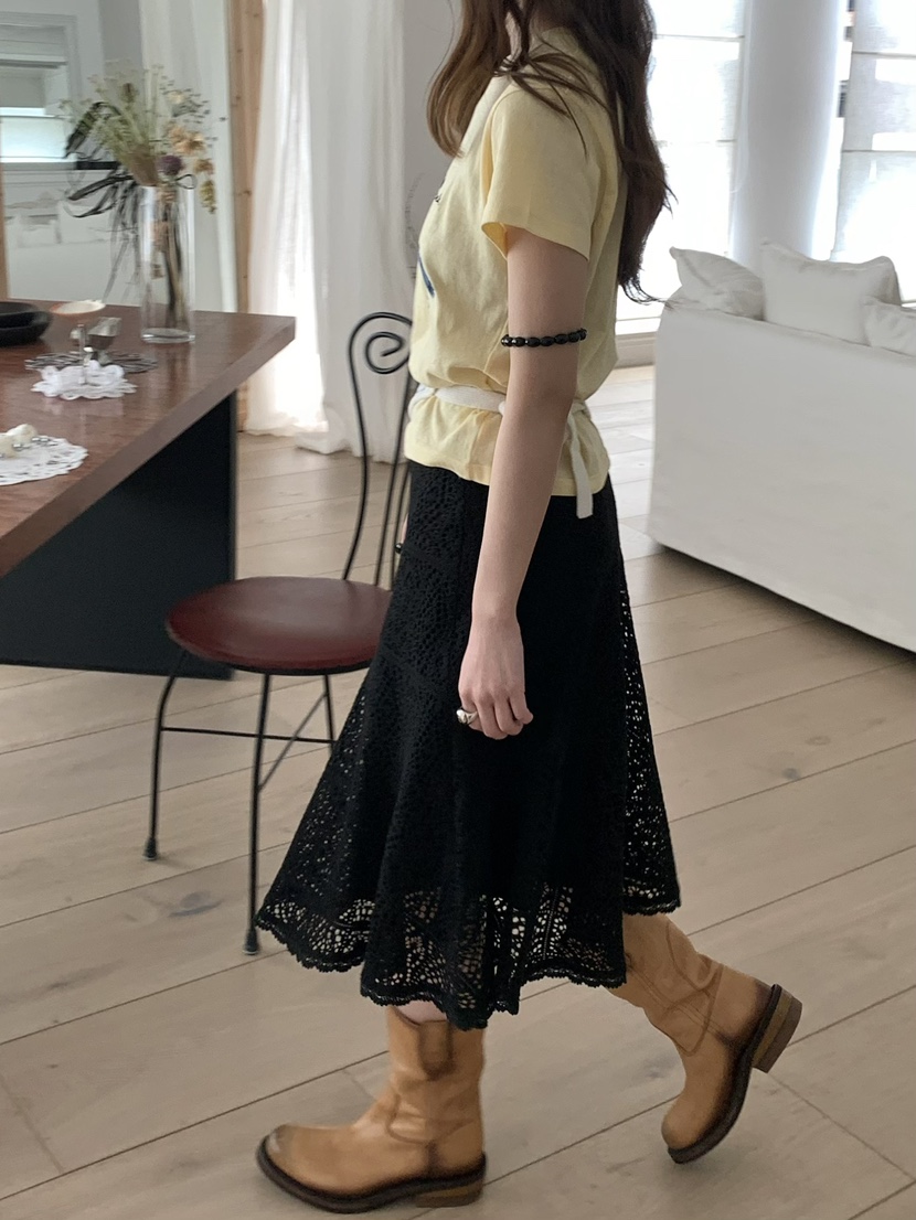 PEBBLE韓國直郵女裝新品26夏季26春夏時尚職業半身裙中短裙PEBBLE半身裙/中短裙