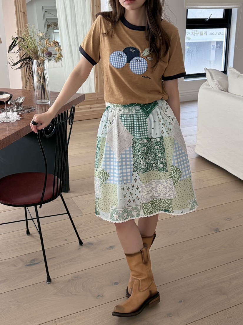 PEBBLE東大門實拍韓國女裝新款休閑時尚熱賣半身裙中短裙PEBBLE半身裙/中短裙