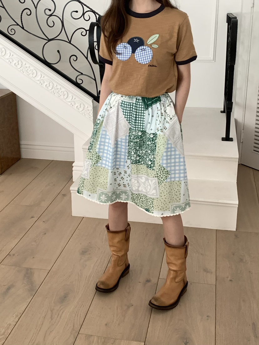 PEBBLE東大門實拍韓國女裝新款休閑時尚熱賣半身裙中短裙PEBBLE半身裙/中短裙