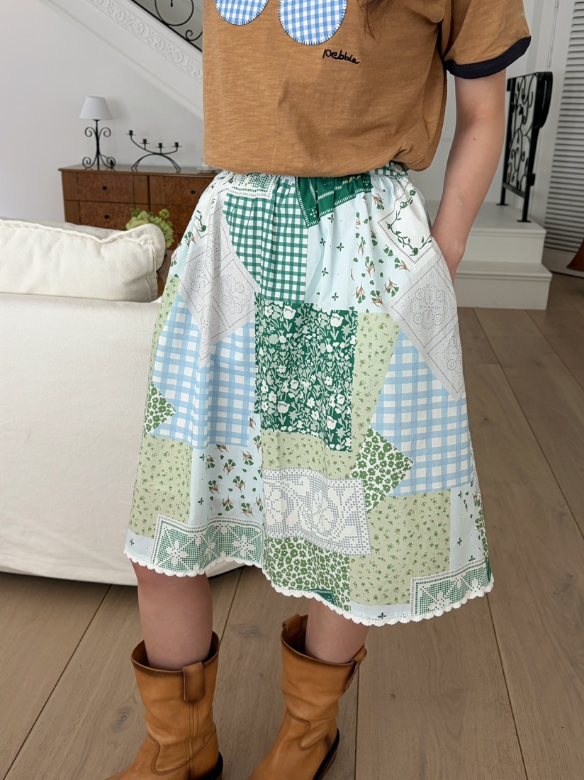 PEBBLE東大門實拍韓國女裝新款休閑時尚熱賣半身裙中短裙PEBBLE半身裙/中短裙