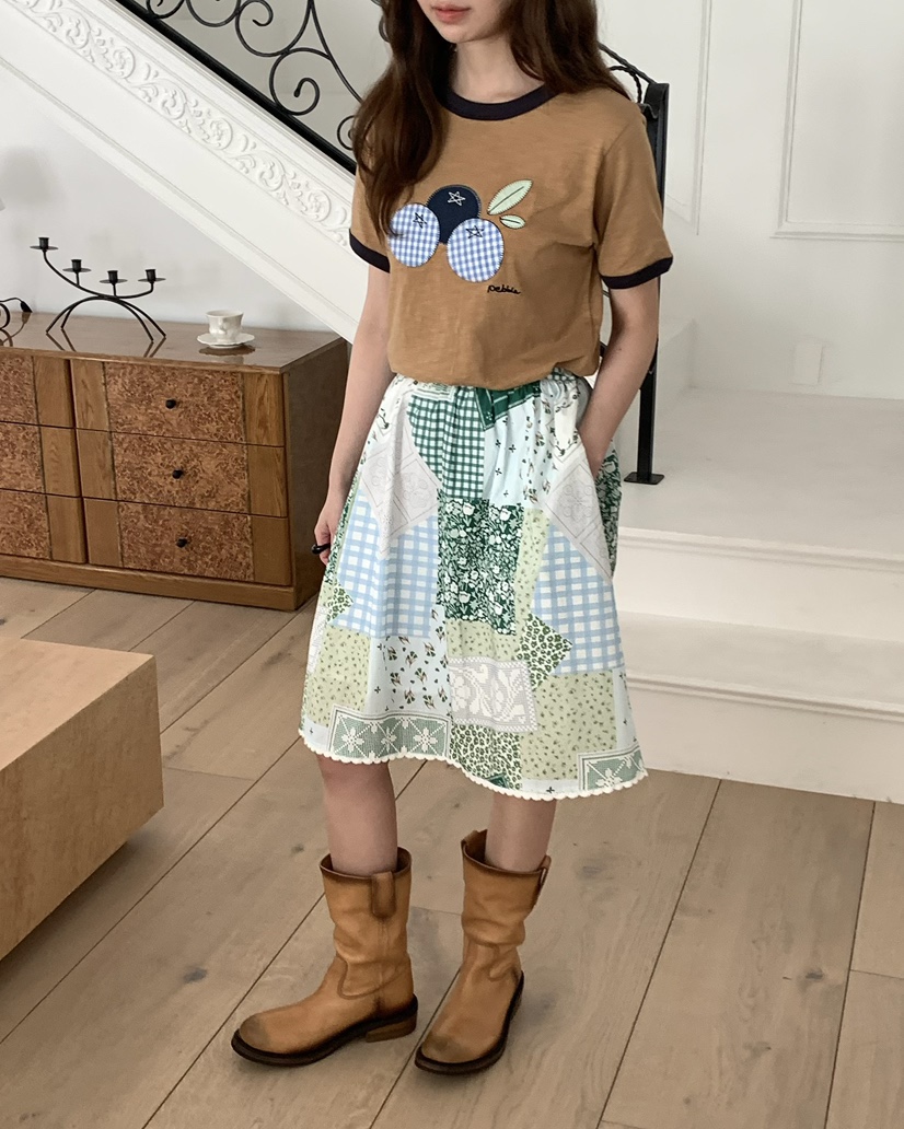 PEBBLE東大門實拍韓國女裝新款休閑時尚熱賣半身裙中短裙PEBBLE半身裙/中短裙