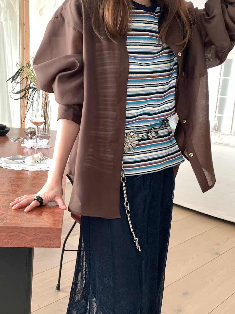 PEBBLE韓國直郵女士新款休閑26春夏推薦26夏季吊帶背心條紋PEBBLE吊帶/背心