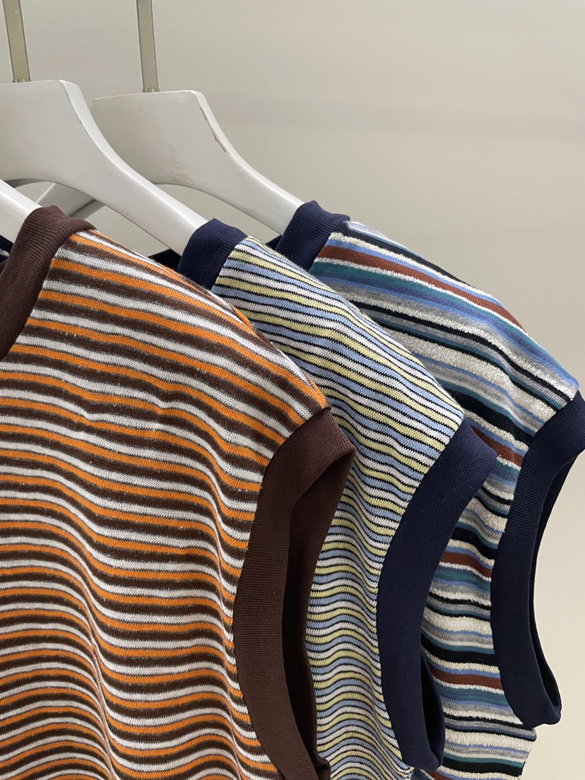 PEBBLE韓國直郵女士新款休閑26春夏推薦26夏季吊帶背心條紋PEBBLE吊帶/背心