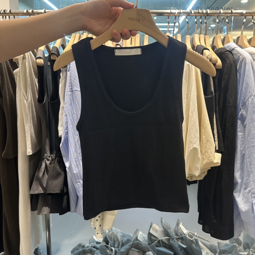 HONG.U韓國東大門代購女士新品推薦熱賣時尚吊帶背心短款HONG.U吊帶/背心圖色4