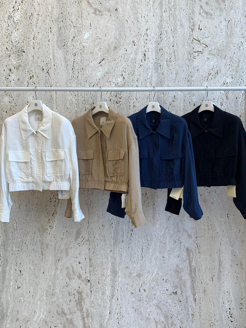 BLOSSOM韓國直郵實拍女裝新品人氣時尚職業熱賣夾克打折拉鏈BLOSSOM夾克