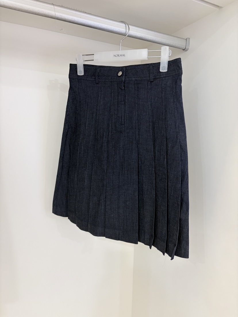 NORMAL韓國東大門代購女士新品職業熱賣半身裙中短裙褶皺NORMAL半身裙/中短裙圖色2