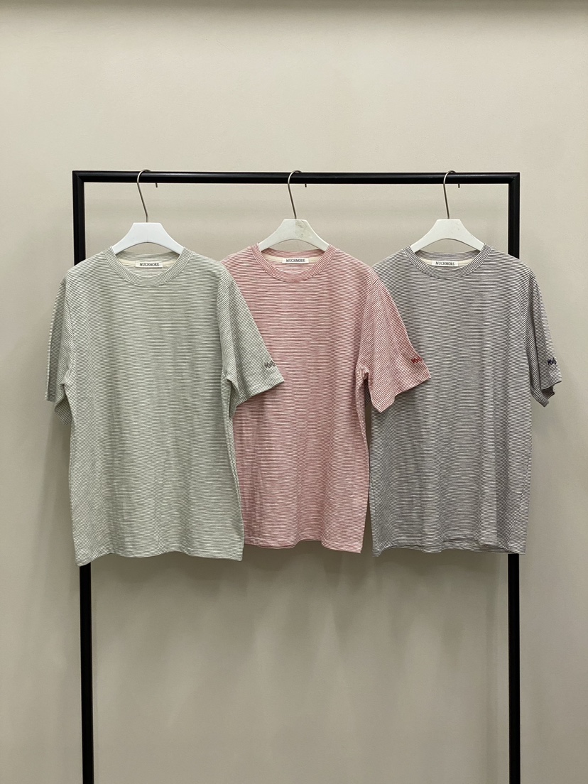 MUCH MORE/JACKPOT韓國東大門直郵女士新款職業T恤刺繡亞麻MUCH MORE/JACKPOTT恤