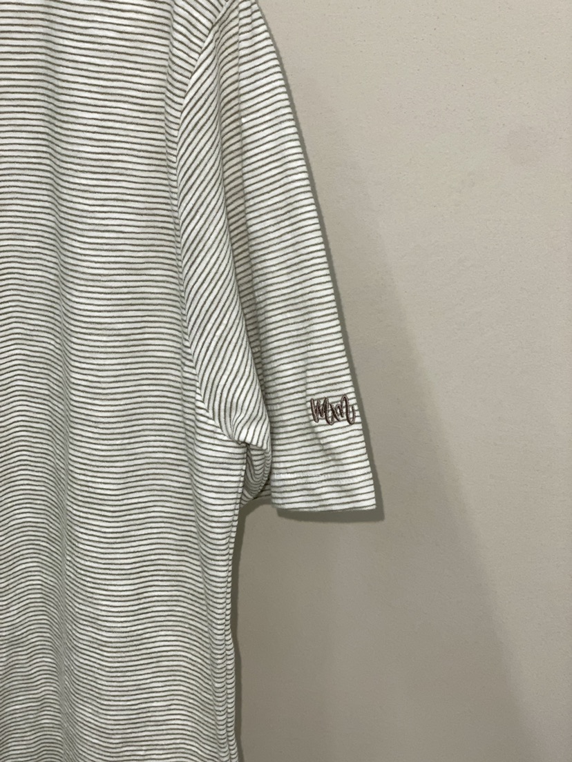 MUCH MORE/JACKPOT韓國東大門直郵女士新款職業T恤刺繡亞麻MUCH MORE/JACKPOTT恤