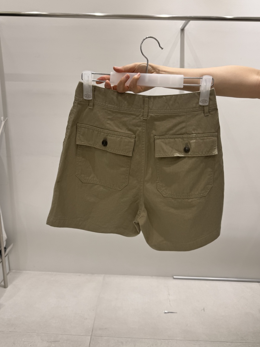 WOOD SAGE韓國直郵女裝新款推薦26夏季休閑短褲口袋水洗WOOD SAGE短褲