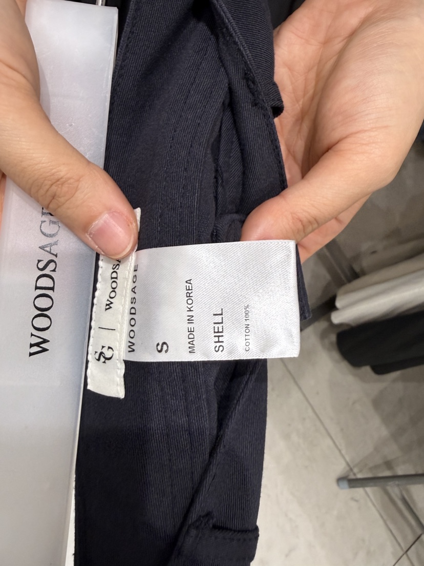 WOOD SAGE韓國直郵女裝新款推薦26夏季休閑短褲口袋水洗WOOD SAGE短褲