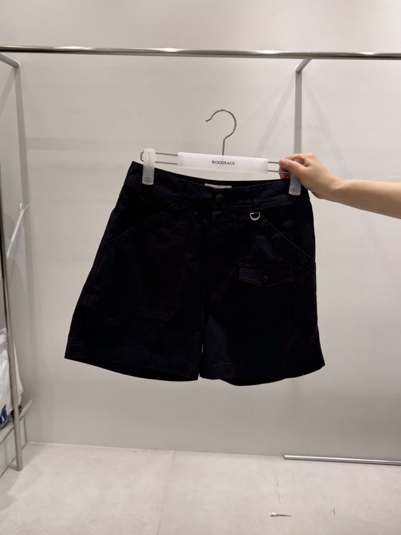 WOOD SAGE韓國直郵女裝新款推薦26夏季休閑短褲口袋水洗WOOD SAGE短褲圖色3