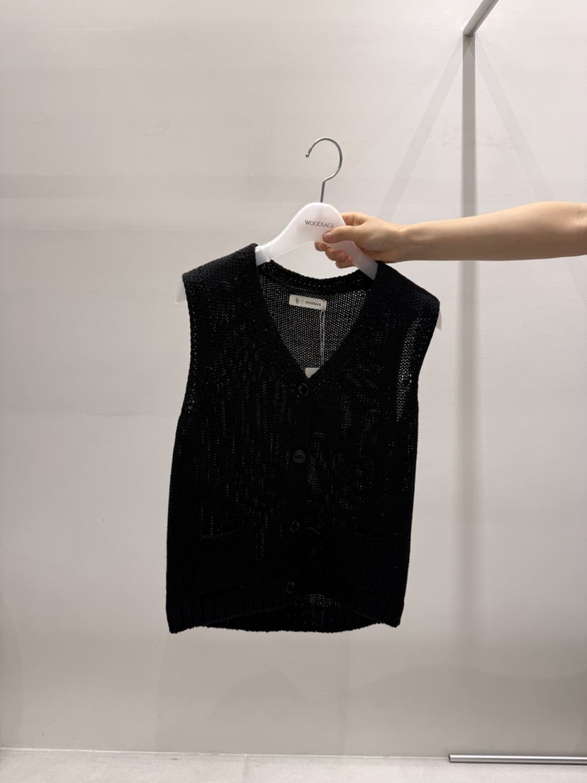 WOOD SAGE韓國東大門直郵女裝新款時尚26夏季馬甲口袋亞麻WOOD SAGE馬甲圖色2