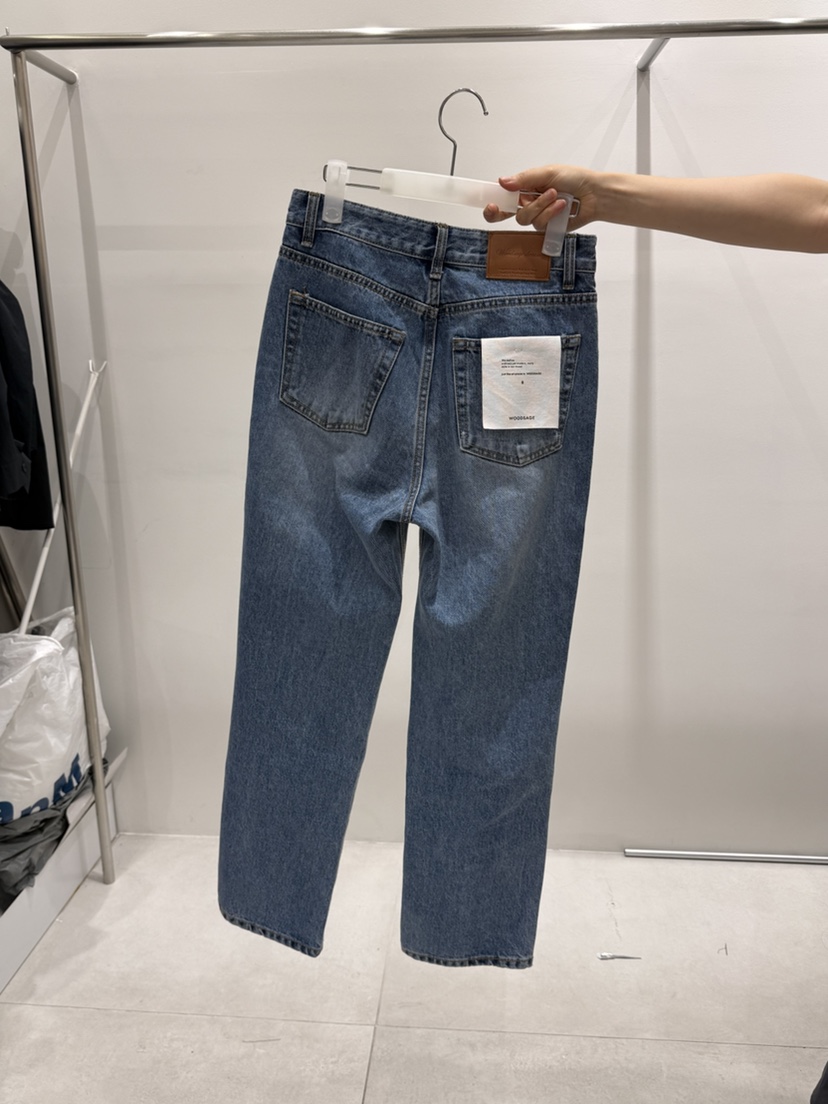 WOOD SAGE韓國東大門直郵女士新款熱賣職業時尚26春夏牛仔褲WOOD SAGE牛仔褲