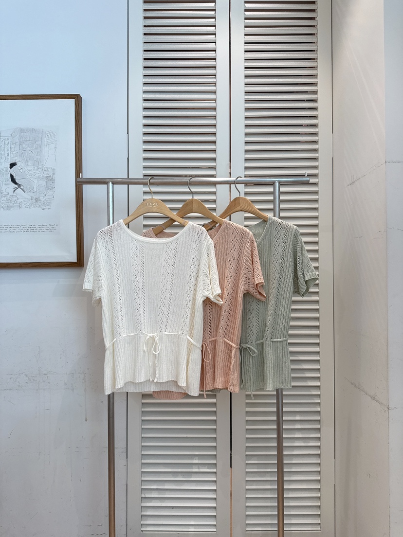 FAVE-L東大門實拍韓國女裝新款人氣休閑推薦26夏季針織衫FAVE-L針織衫