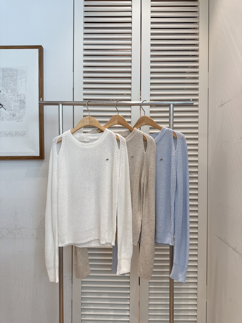 FAVE-L東大門實拍韓國女裝新款人氣時尚26春夏針織衫鏤空FAVE-L針織衫