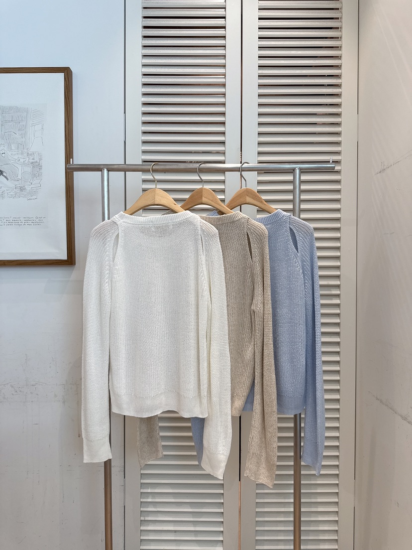 FAVE-L東大門實拍韓國女裝新款人氣時尚26春夏針織衫鏤空FAVE-L針織衫