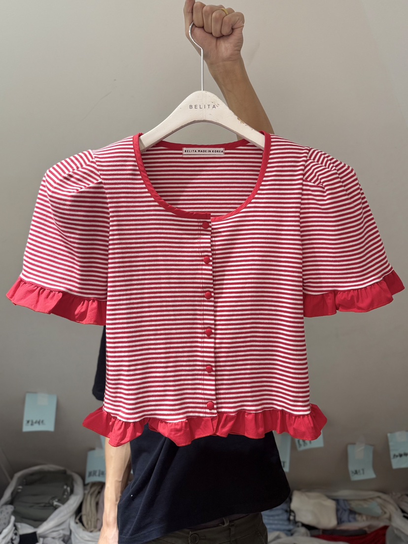 BELITA-L韓國東大門直郵女士新品人氣時尚襯衫蕾絲衫開衫BELITA-L襯衫/蕾絲衫圖色2